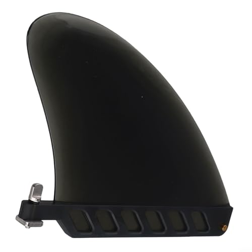 Aileron central souple pour SUP avec vis compatible avec longboard Surfboard Standard Fin Box (noir)