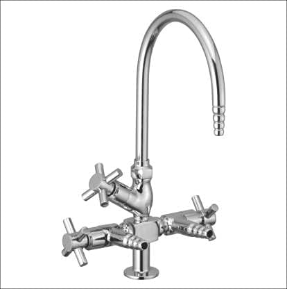 Floyd elegant bath decor Floyd Silver QT Heavy Lab Cock Three Way Mixer Faucet (Deck Mount Installation Type), Multi, Medium