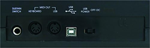 MIDIPLUS I61 USB MIDI Keyboard Controller rear panel connections