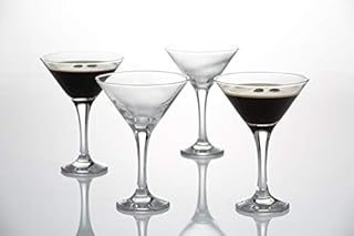 "Ravenhead Essentials Set of 4 Martini Glasses with gift box | 15cl Capacity | Ideal for cocktails and desserts "