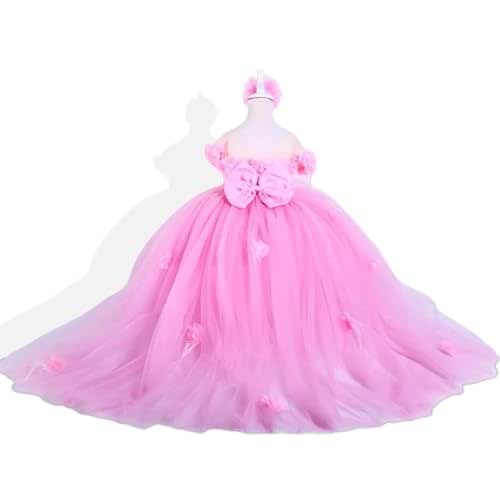 Rebecca Flower Dress Blush Luxurious Lilac Satin