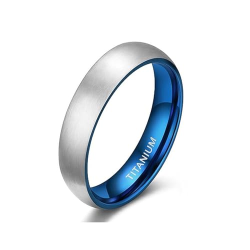 Bague de mariage en titane anti-rayure alliance confort 8mm pour peaux sensibles taille 54
