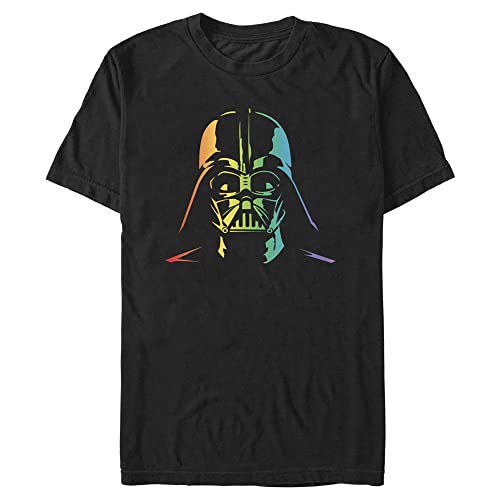 T-Shirt Star Wars Dark Vador Casque Rainbow : le cadeau original pour homme fan de la saga