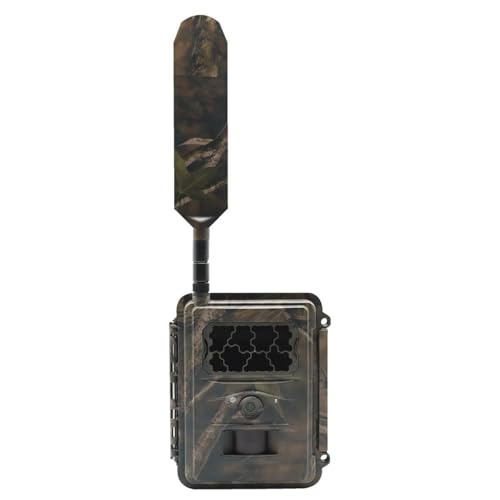 SEISSIGER Base-Cam LTE Wildkamera mit App SUPERSIM Prepaid SIM europaweiter LTE-Bildversand unsichtbarer IR-Blitz IP67 inkl. Akkus und SD-Karte