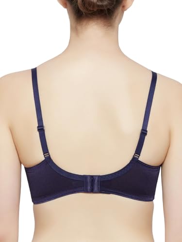 Image of Triumph International Minimizer Women Bra Wired Non Padded High Support Big Cup Lingerie Visual Bust Reduction Comfort Bra Floral Lace Full Coverage Shapewear Wide Straps & U-Back Support Pack of 1