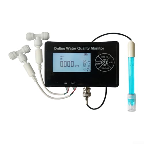 Analizador de calidad del agua en línea, probador digital de calidad del agua, para hospitales, piscinas y hogares, varios ajustes, 115 x 70 x 18 mm (A)