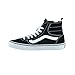 Vans Men's Ashwood Hi Decon Shoe | High Top Fashion Sneakers with Padded Ankle Support, Suede/Canvas Black/White, 10