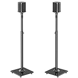 ELIVED Speaker Stands Pair for Sonos ERA100, Sonos One, One SL, Play:1, Adjustable Height Up to 1103mm, Rear Surround Sound, Floor Standing Holder with Cable Management, 5KG Loading, EV5024