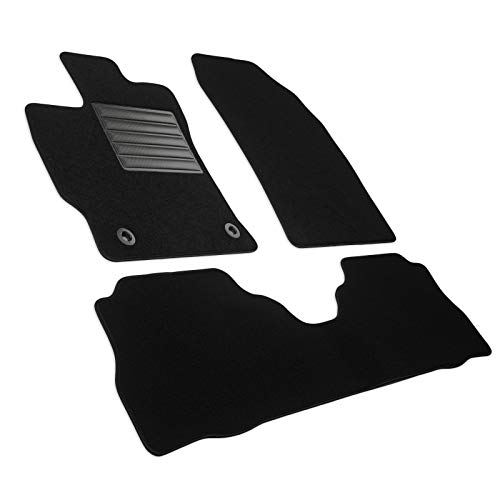 Tapis sur mesure Toyota Prius+ MTM SP-7645 en velours noir