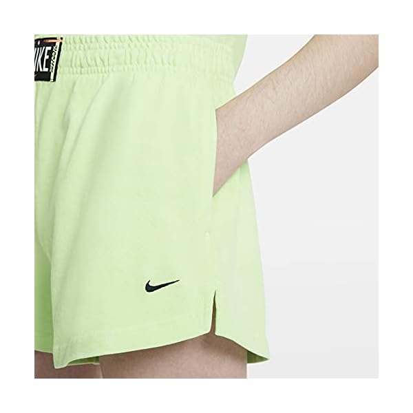 Nike-Sportswear-Womens-Wash-Shorts-Womens-CZ9856-358 Nike Sportswear Women's Wash Shorts CZ9856-358 (Ghost Green/Black), Large