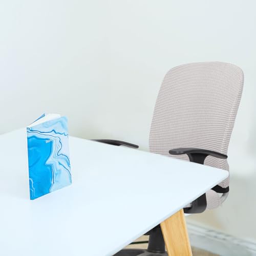 Funda elástica para silla de oficina protector de asiento y respaldo 7