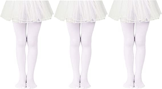 American Trends Girls Ballet Tights, Soft Stretchy Toddler Dance Tights