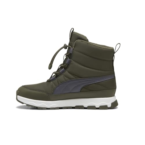 PUMA Kids Boys Evolve Puretex Snow Casual Boots - Green - Size 4.5 M3