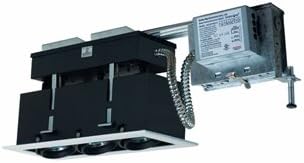 39W 3 Light Linear Remodel Metal Halide with 120V Electronic Ballast, White Trim with Black Interior