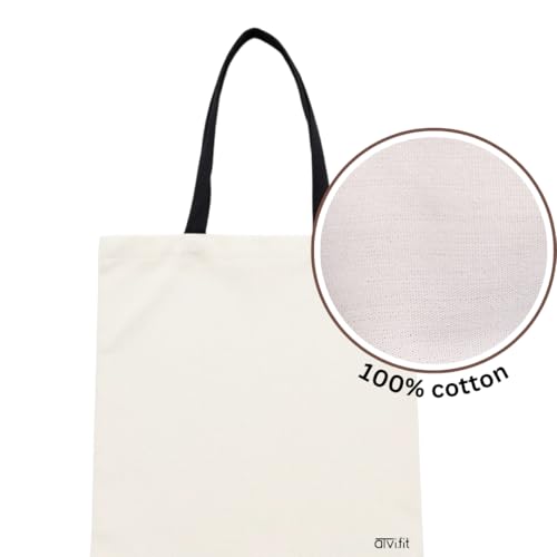 Image of Trendy Cotton Tote Bags for Women Designs - 15.5 inchx15 inch - Perfect for College, Office, Yoga, and Everyday Use