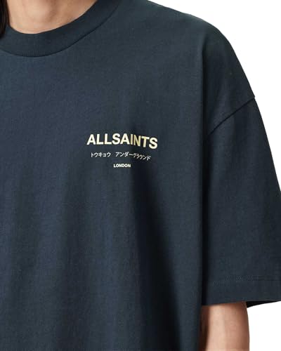 Image of AllSaints Men's Underground Oversized Short Sleeve Crew Neck Shirt