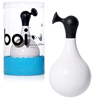 MOLUK 43280 Boi Stehaufmännchen, innovatives Motorikspielzeug, Badewannenspielzeug, Lernspielzeug für Kinder ab 3 Jahren, schwarz, weiß