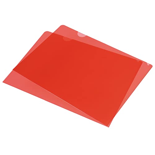 Dossiers L A4 en plastique PATIKIL rouge lot de 12 pour trier vos documents