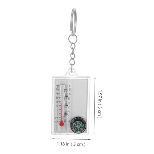 Brújulas compactas con termómetro POPETPOP 2 piezas miniatura 2