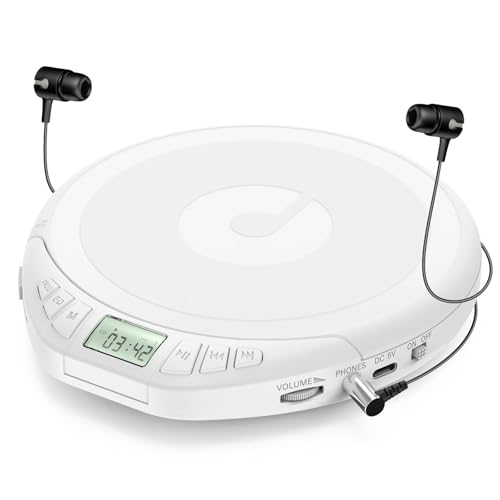 ポータブルCDプレイヤー 簡単操作タイプ