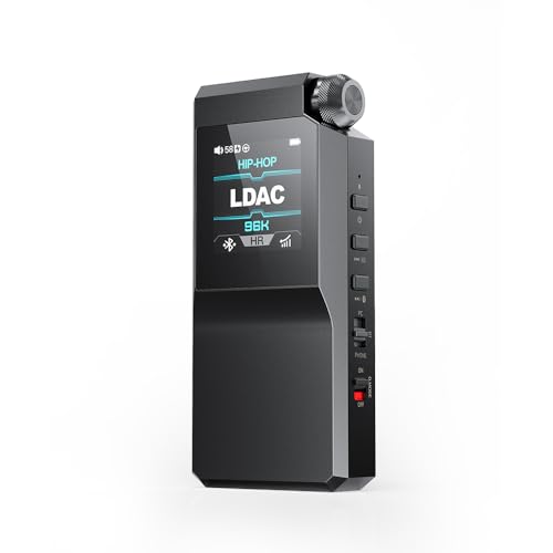 FiiO BTR17 Bluetooth 5.4 USB DAC AMP mit LDAC, aptX Lossless, Dual ES9069Q, 10-Band PEQ, THX AAA 78 + Ampere 3,5 mm unsymmetrisch & 4,4 mm symmetrisch (Schwarz)
