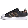 adidas Originals unisex-child Superstar Sneaker, Black/Black/Fox Orange, 6.5 Big Kid US