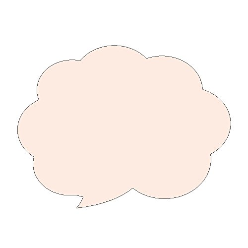 タカ印 ポップ用紙 16-7005 シルエットカード 吹出し 30枚