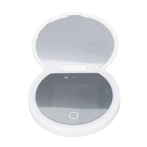 Miroir de caméra pour écran solaire et miroir de maquillage LED de poche 2X