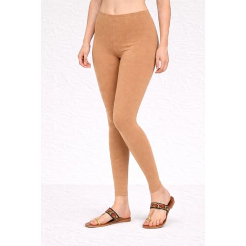 Image of Women Cotton Ankle Leggings Combo | Soft Stretchable Breathable Fabric | High Waist Comfortable Fit Bottom Wear for Kurti Office Casual & Daily Use