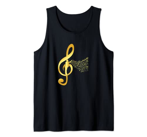 Coro Director Maestro Orquesta Clave Notas musicales Regalo Camiseta sin Mangas