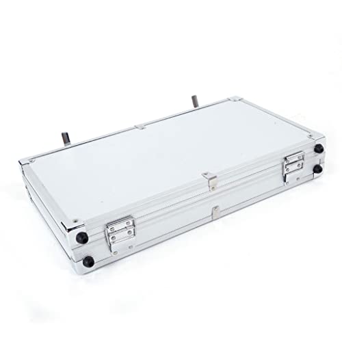 Gun Safes For Pistols, Aluminum Abs Foam Case With New Framed Locking Gun Pistol Handgun Lock Box Hard Storage Carry Case Pistol Safe For Home Bedside Nightstand Car Travel (17.71" X 9.84" X 2.95") #TOP5