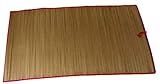 2 Pack Woven Straw Beach Mat Yoga Mat Picnic Camping Party Mat Red Trim (Red Trim)
