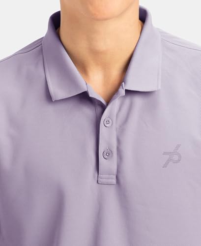 Image of Jockey AM38 Men's Microfiber Fabric Solid Half Sleeve Polo T-Shirt with StayDry & StayFresh Technology