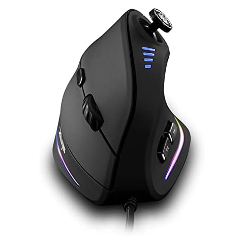 zelotes Vertical Gaming Mouse with Joystick Cover