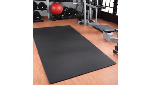 Image of Eva Rubber Mat, Big 8 By 5 Foot Waterproof, Bpa Free For Commercial Gym, Fitness Studios, Children's Play Areas, Black.