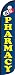 Pharmacy Blue/Yellow Windless Full Sleeve Swooper Feather Flag Only