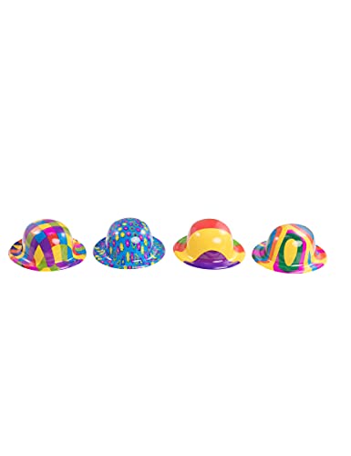Carnival Toys Mini Sombrero de melón de plástico Payaso Adulto