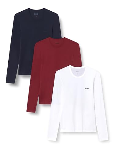 Boss LSShirtRN 3P Classic t-shirt à manches longues d'une qualité premium