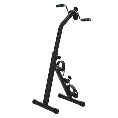Image of Portable Mini Exercise Bike for Arm and Leg Rehabilitation, Adjustable Resistance Pedal Exerciser with LCD Monitor, Lightweight Physical Therapy Equipment for Seniors and Home Use