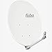 Produktbild Fuba DAA 110 W weiß Aluminium Satellitenschüssel 110x99 cm - Sat-Antenne/Sat-Spiegel, stabiler Tragarm mit Kabeldurchführung, LNB-Halterung aus Alu Druckguss