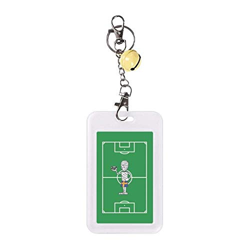 Pochette de protection pour carte de crédit jaune et badge de football