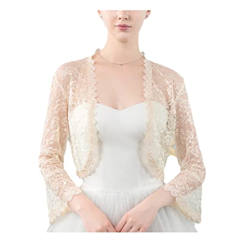 3D Embroidered Lace Shawls Wraps for Women Girls Elegant Cover Up Shrug Flapper Bolero Cape for Wedding Party Prom