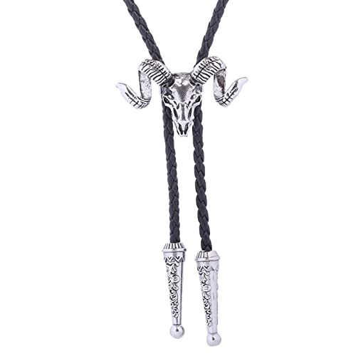 Cravate bolo western tête de vache pour sublimer votre look country lors de soirées à thème