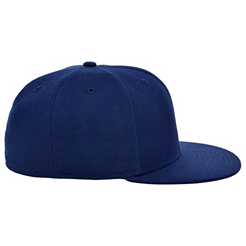 Image of Lids Blank Premium Full Court w /Colored Under Visor Fitted Cap