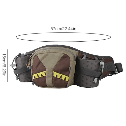 Riñonera de camping café ajustable con soporte para botella unisex 5