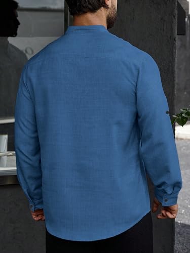 Image of TOPLOT Men's Kurta Shirt |Premium Linen Printed | Stylish Ethnic Wear | Comfortable Fit Design | Clean Look Structure | Versatile Styling | Ideal for Casual, Festive, Party (5265)