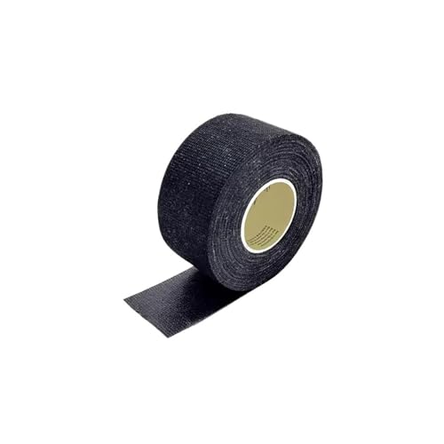 KIFSDLF Cinta de franela negra for cableado coche. Reducción ruido, aislamiento acústico, resistencia al calor, varios anchos (9/19/25/32 mm)(3 Rolls x 15M,9 mm)