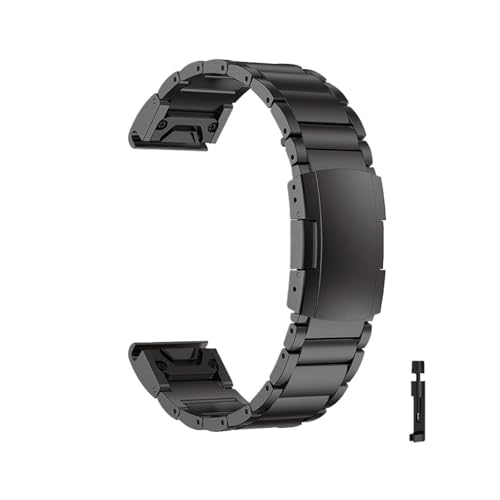 [PLYYQZM] 22 26mm NCbNtBbg `^oh .Gar min ɍ Fenix 8 51mm 47mm E 7X 6X 7/6Pro Enduro 3 2 uXbgpɓK(Black,22mm For Epix Gen 2)