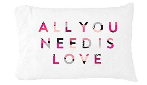 Oh, Susannah All You Need is Love Pillowcase (One 14x20.5 Toddler Size Pillow Case) I Miss You Gifts for Her