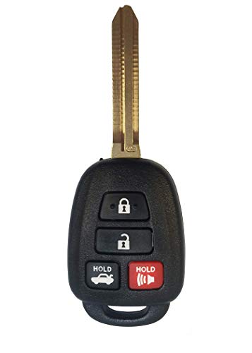 New 4 Button Replacement 2012-2014 Toyota Camry Remote Key Hyq12bdm